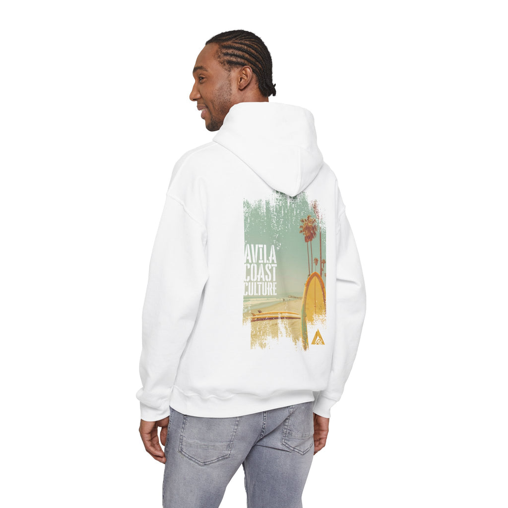 Coastal Surf Hoodie — Avila Coast Culture Graphic Pullover