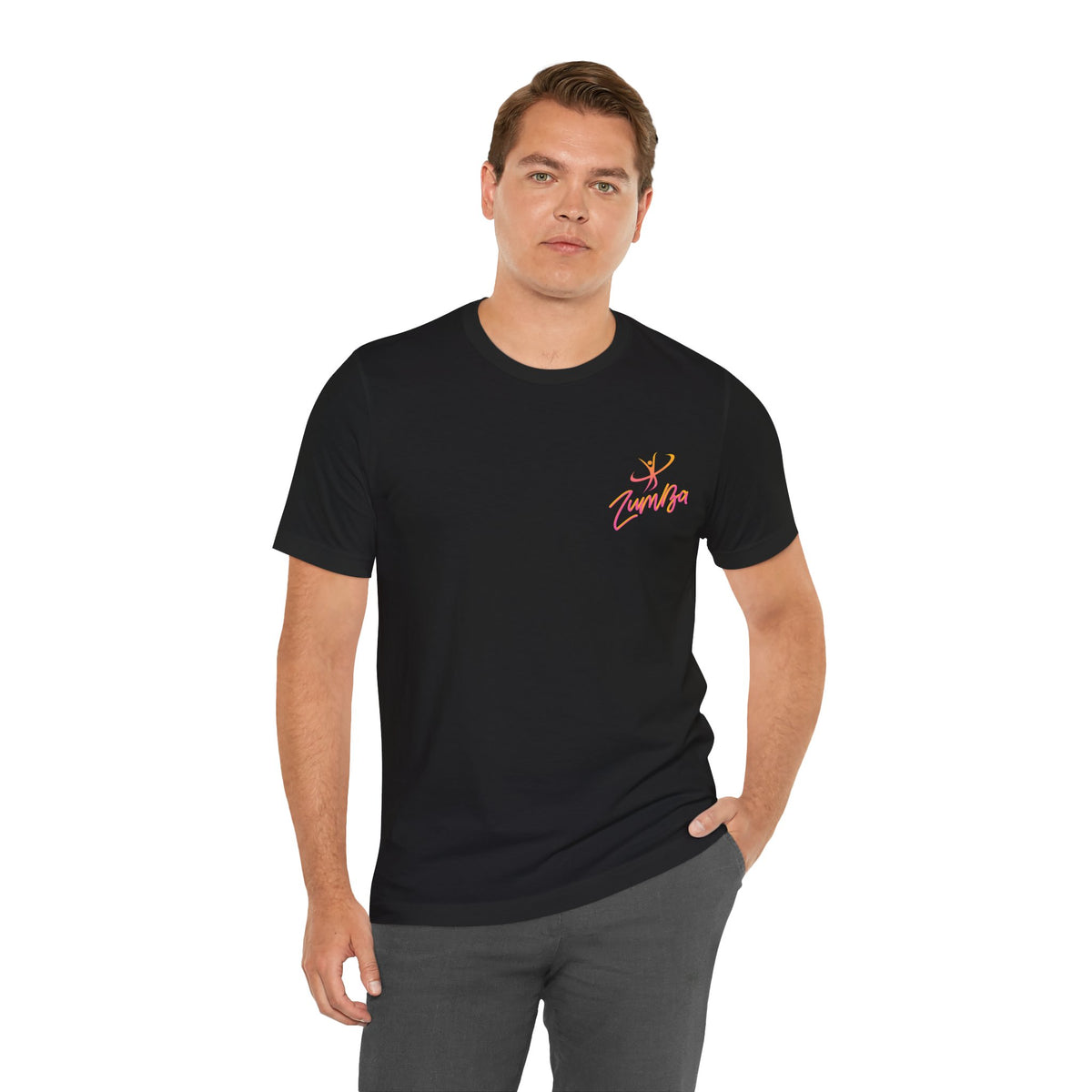 Zumba Dance Script Chest Tee