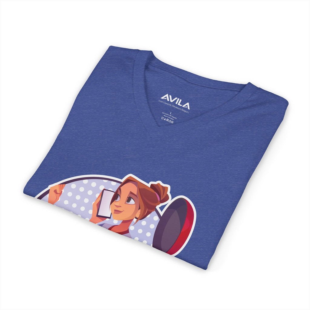 Mom Chef V-Neck T- Shirt