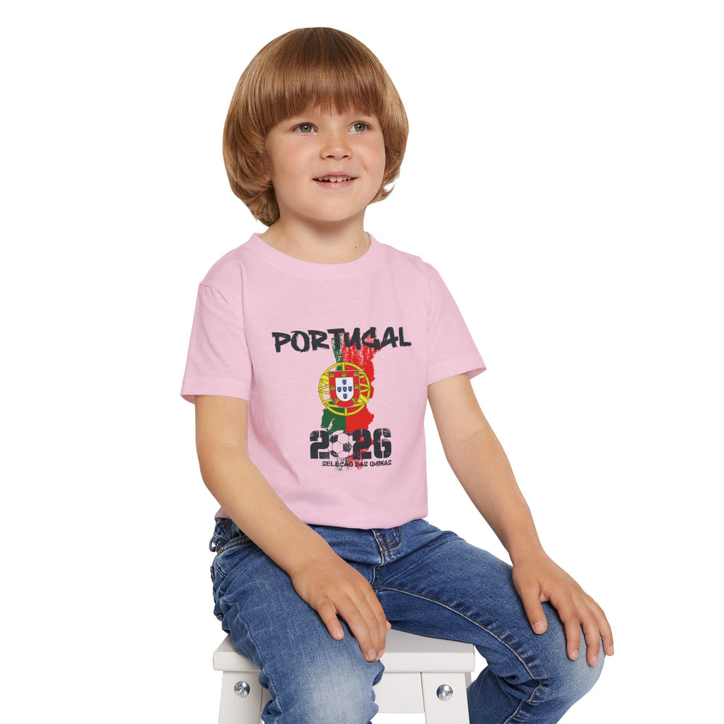 Portugal 2026 Toddler Kids Soccer  T-Shirt