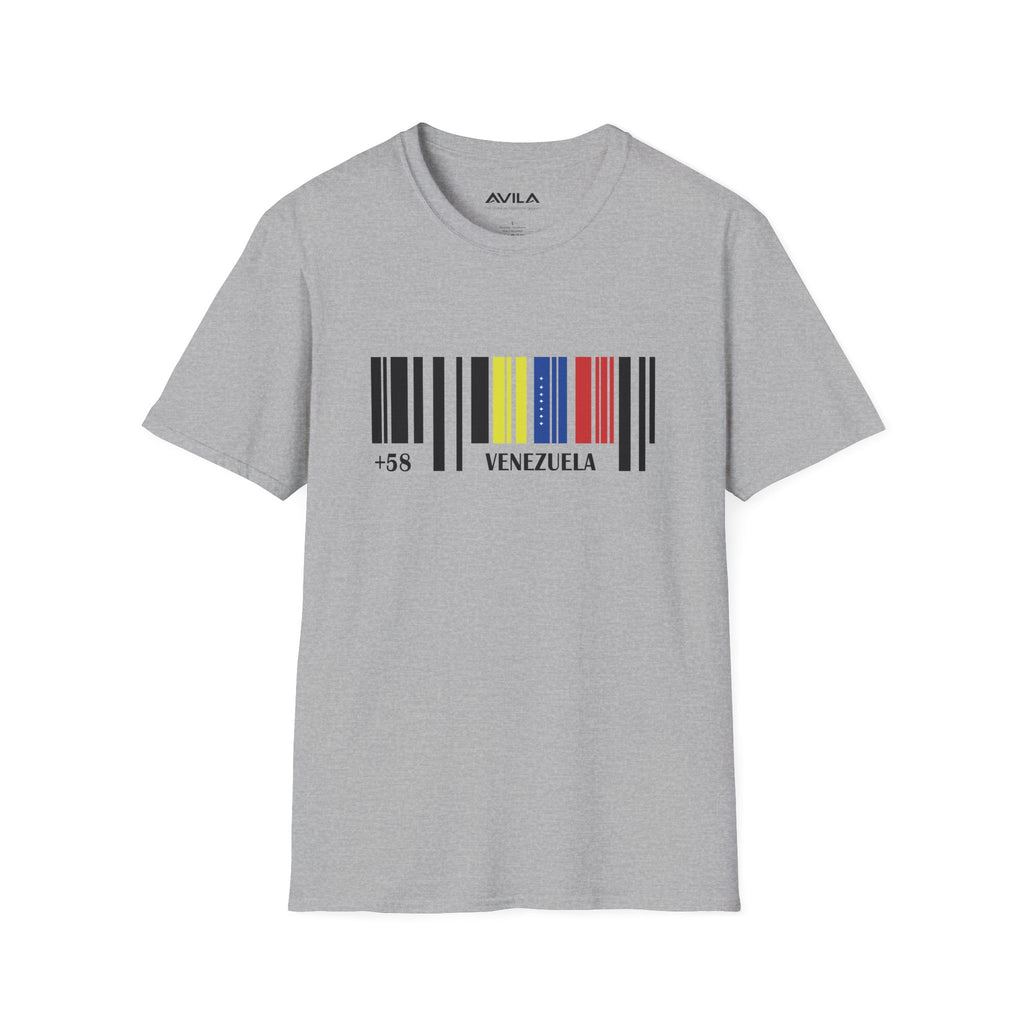 Venezuela Barcode +58 T-Shirt