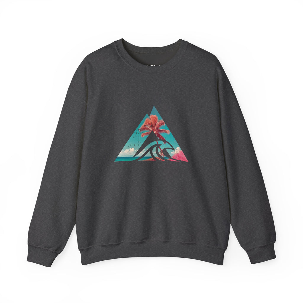 Tropical Wave Triangle Crewneck Sweatshirt