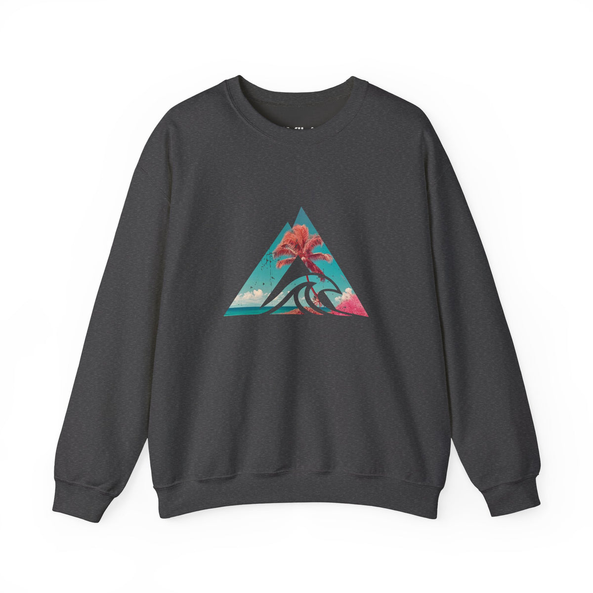 Tropical Wave Triangle Crewneck Sweatshirt