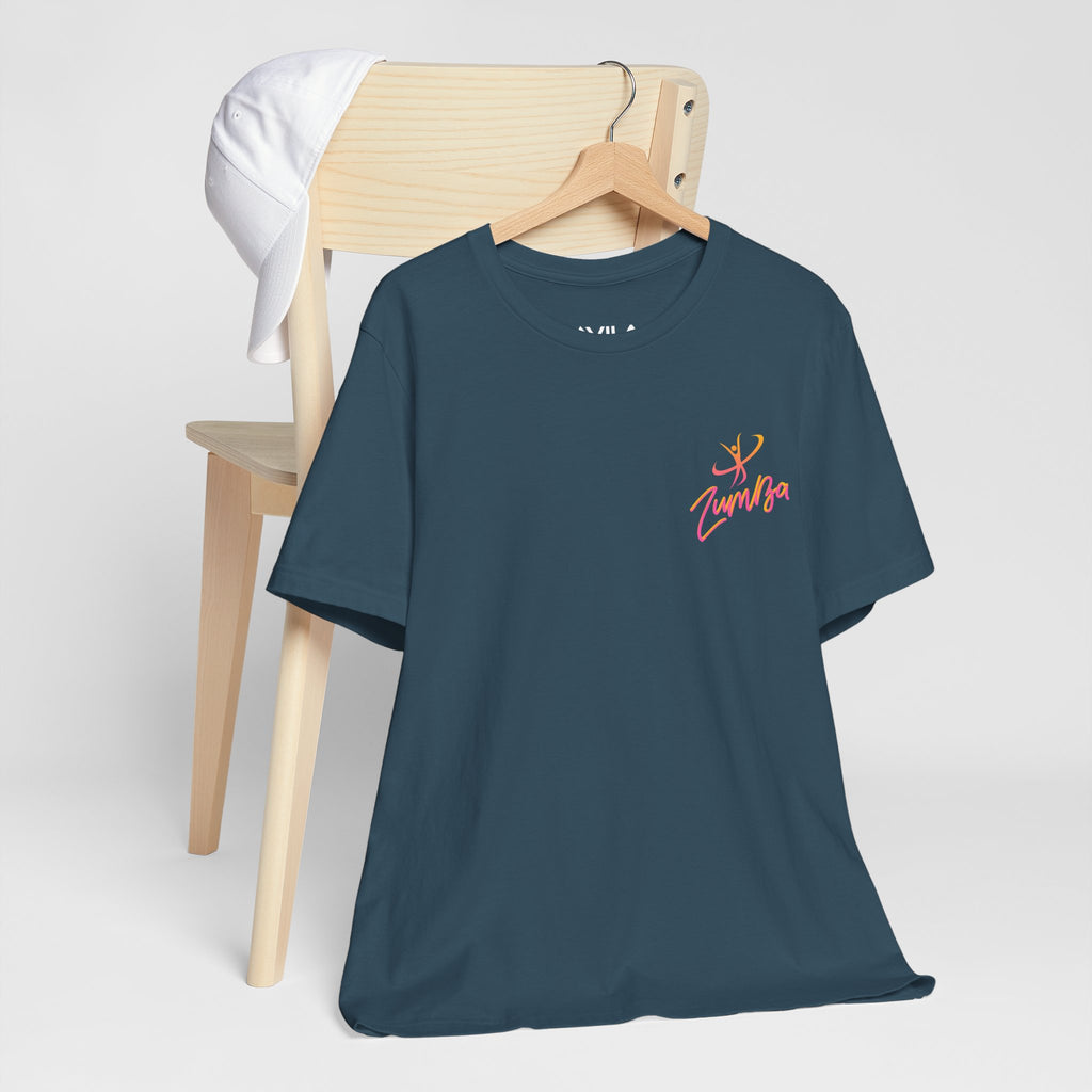 Zumba Dance Script Chest Tee