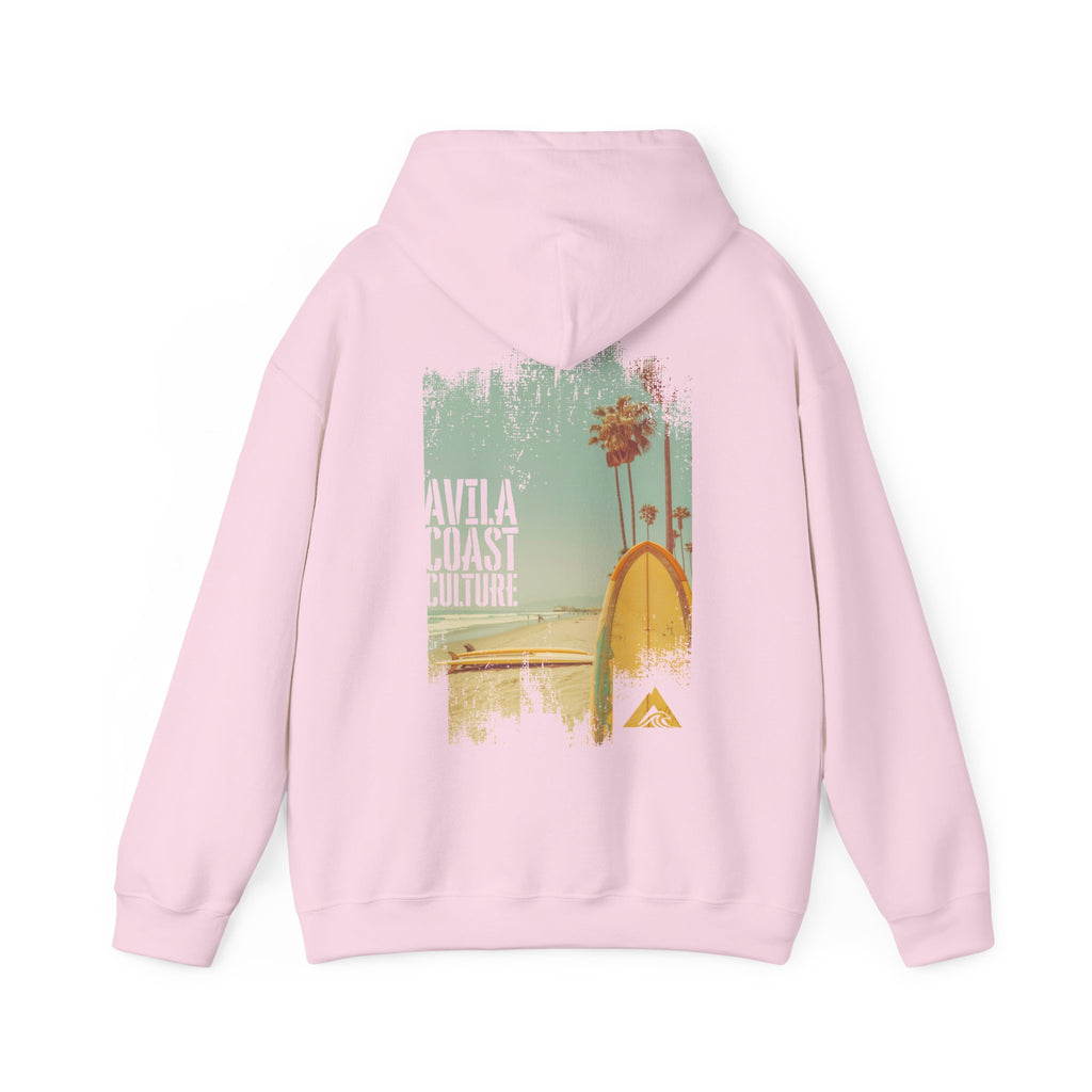 Coastal Surf Hoodie — Avila Coast Culture Graphic Pullover