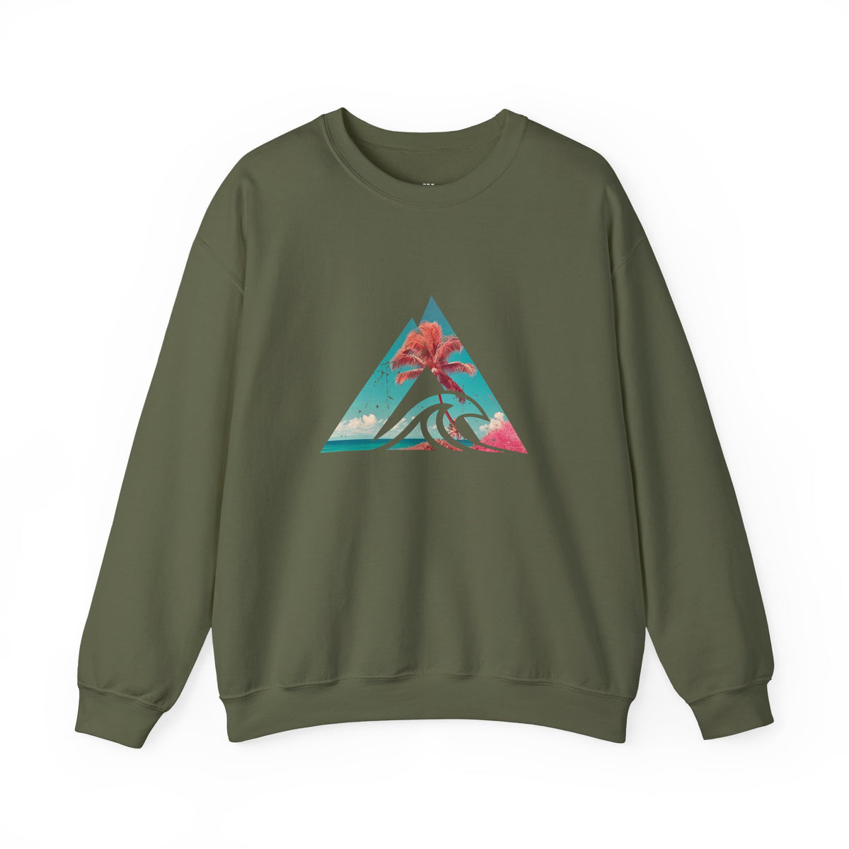Tropical Wave Triangle Crewneck Sweatshirt