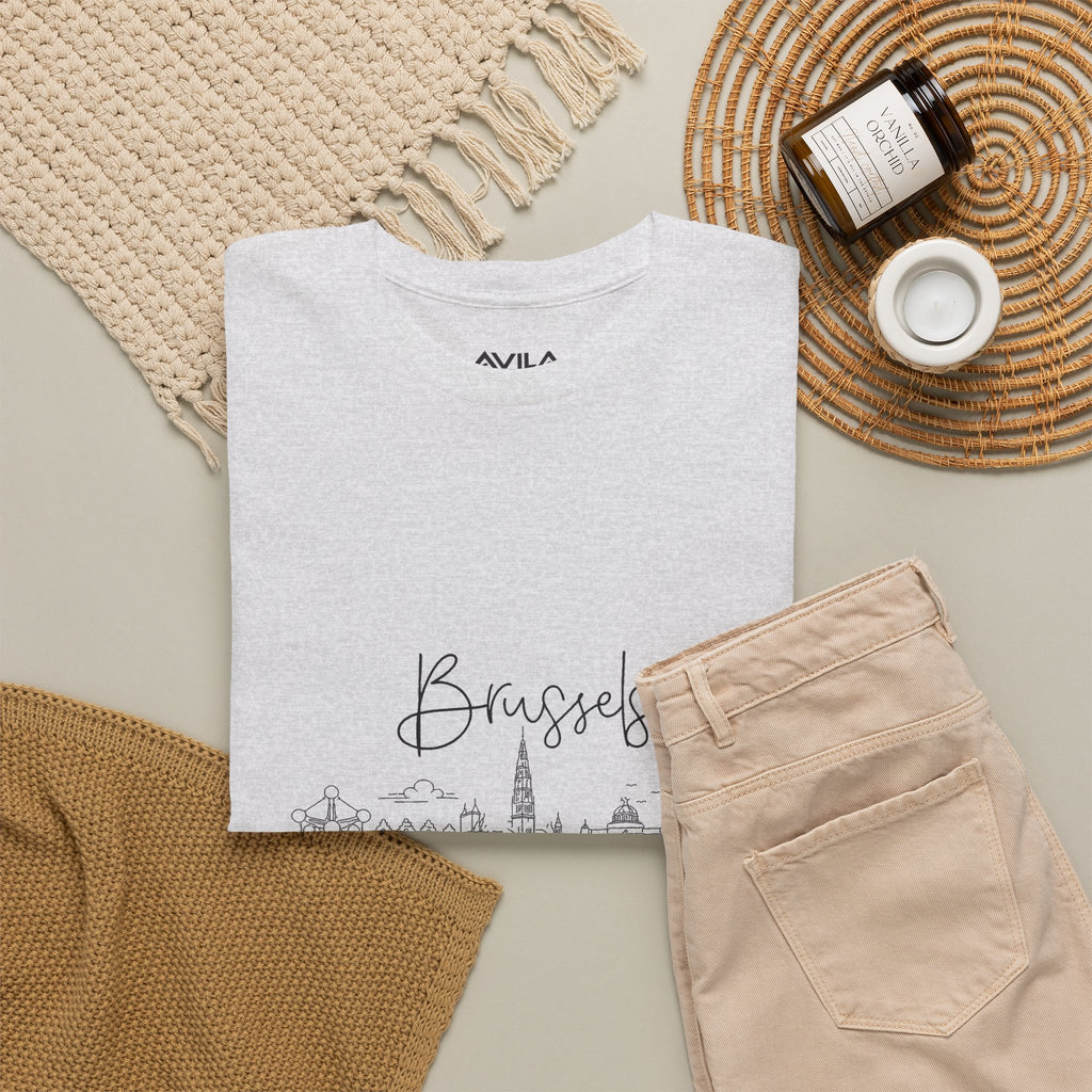 Brussels Belgium Skyline  T-Shirt