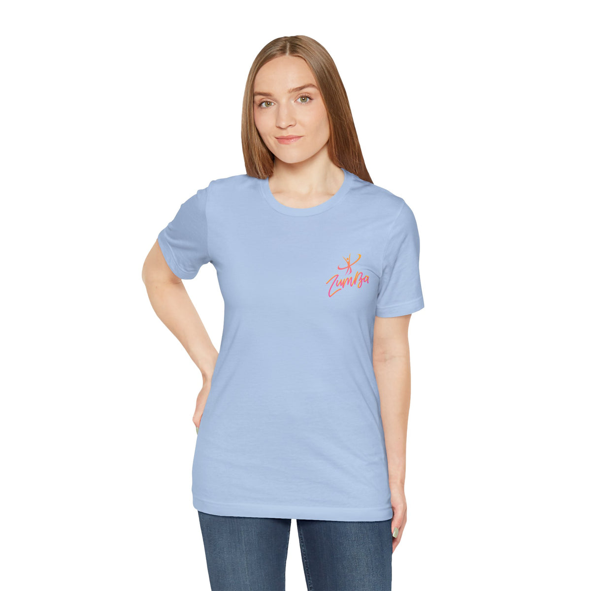 Zumba Dance Script Chest Tee