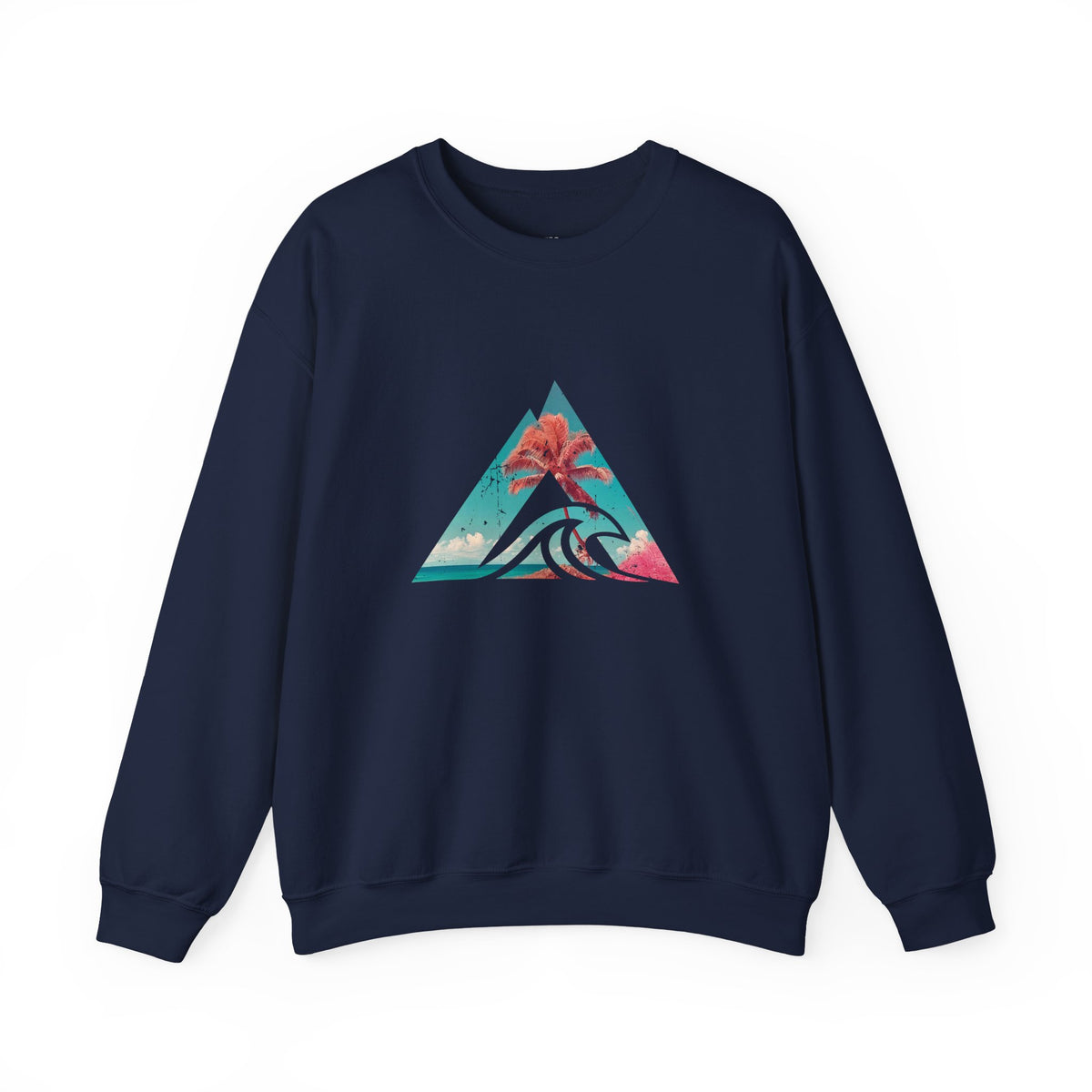 Tropical Wave Triangle Crewneck Sweatshirt
