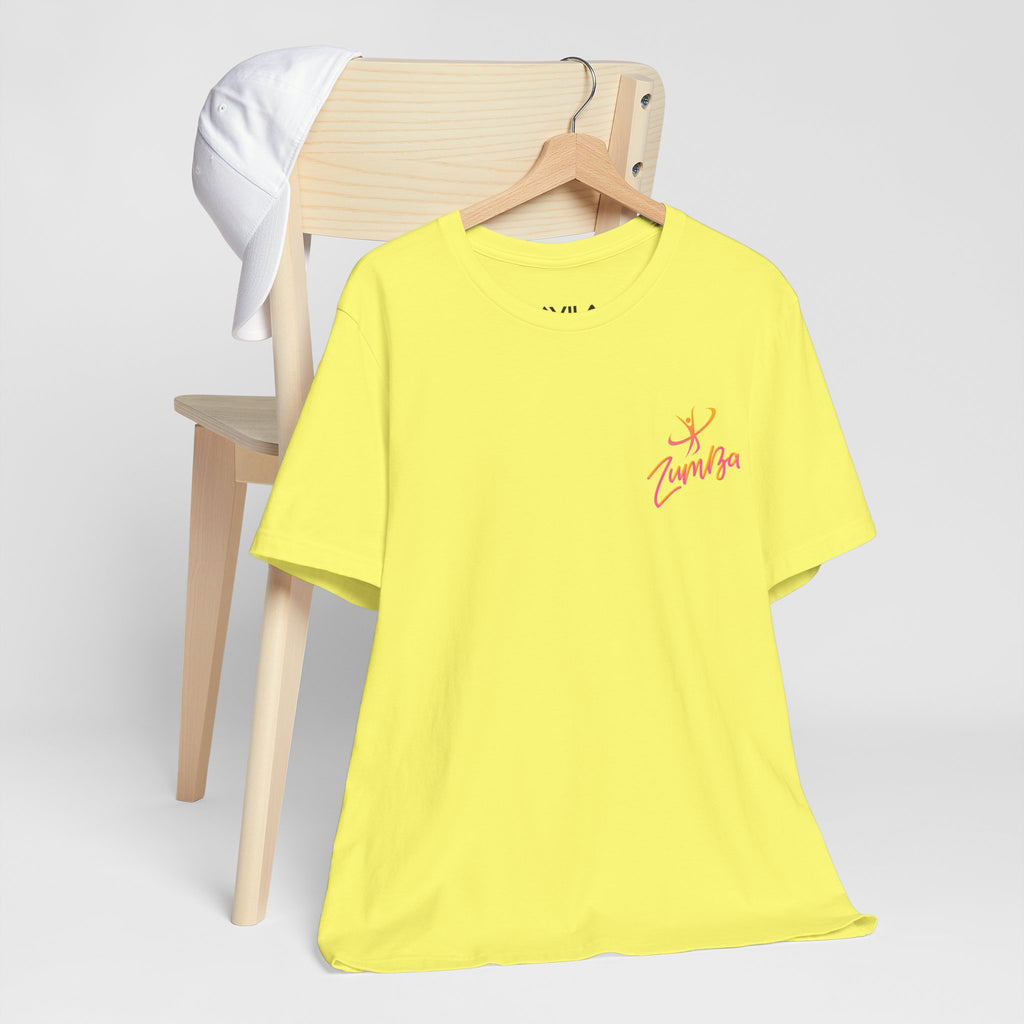 Zumba Dance Script Chest Tee