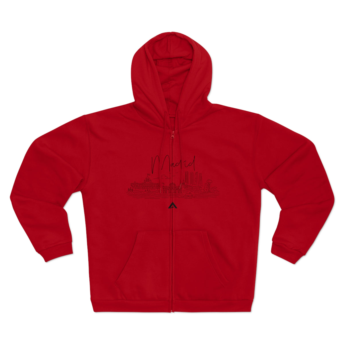 Madrid Skyline Zip Hoodie unisex