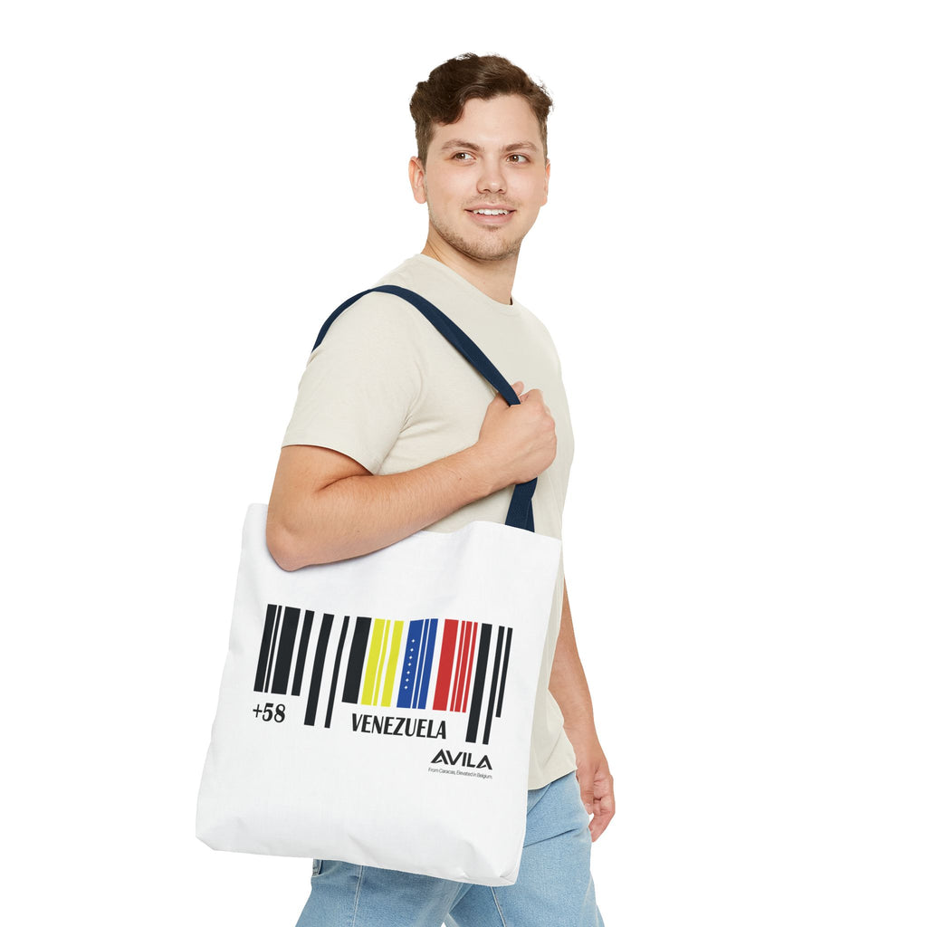 Venezuela Flag Barcode Tote Bag