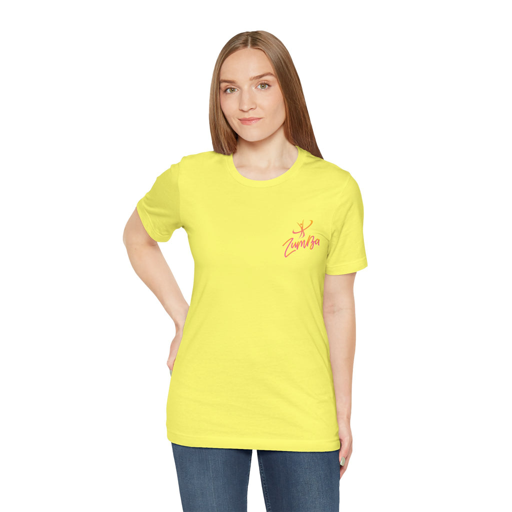 Zumba Dance Script Chest Tee