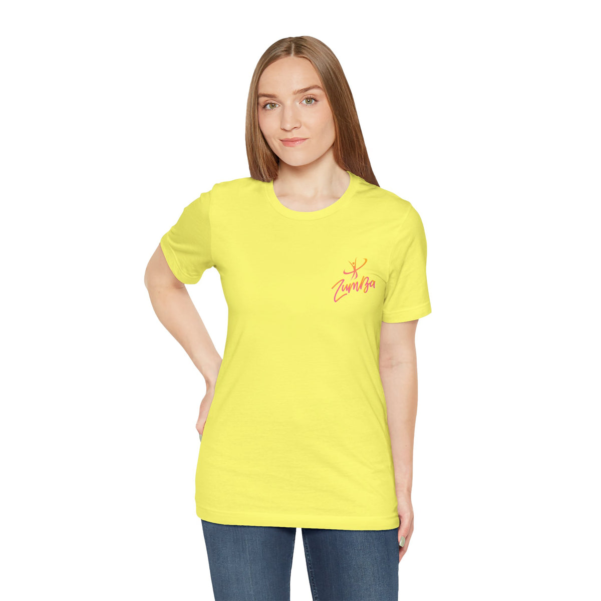 Zumba Dance Script Chest Tee