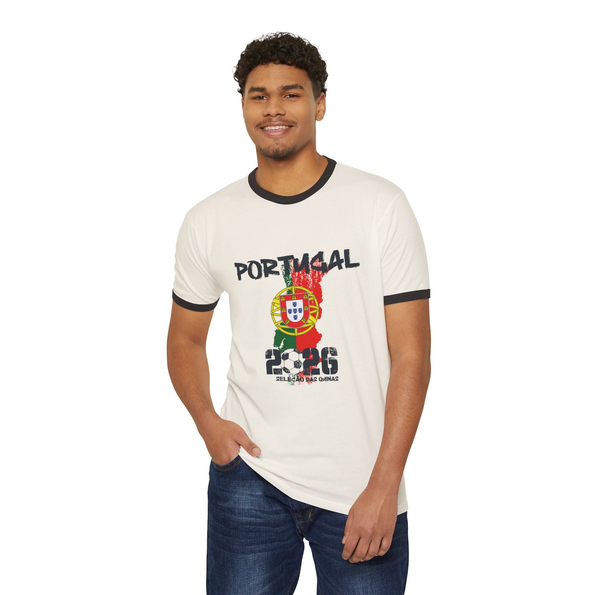 Portugal 2026 Soccer Ringer Tee