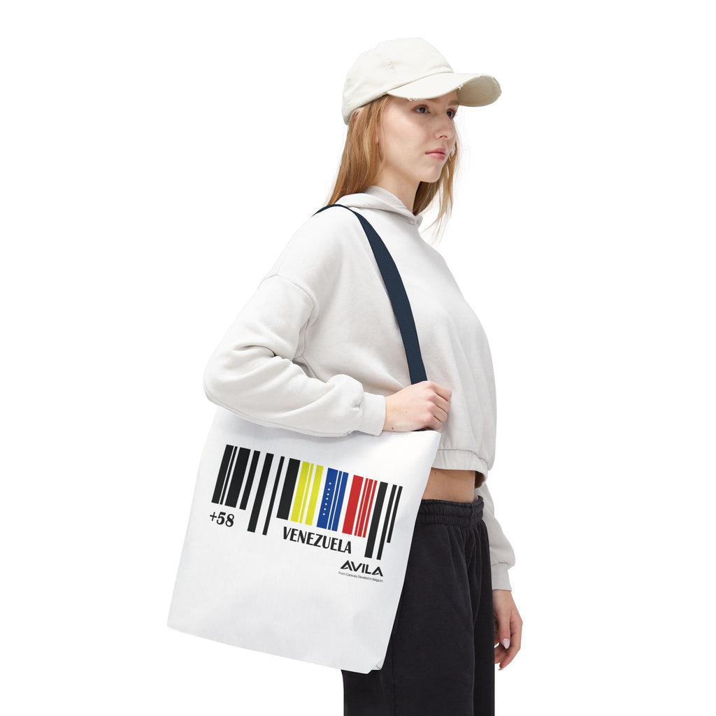 Venezuela Flag Barcode Tote Bag