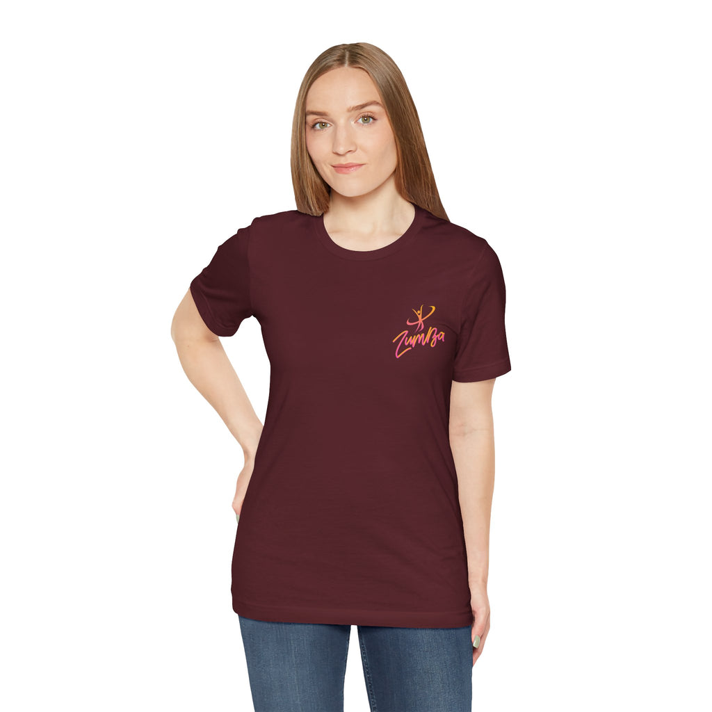 Zumba Dance Script Chest Tee